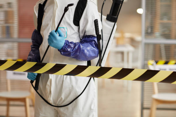 Professional Sewage Cleanup technician working in Franklinville, NC